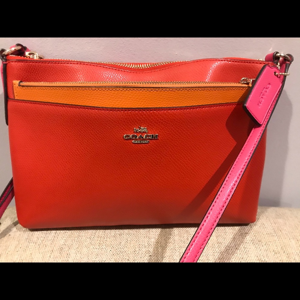 2 Coach crossbody purses with pop out wallet